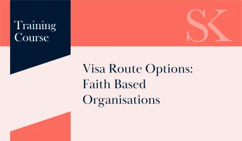 Visa Route Options - Faith Based Organisations